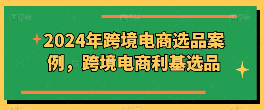 2024年跨境电商选品案例,跨境电商利基选品(更新)插图 2024年跨境电商选品案例,跨境电商利基选品(更新)