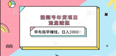 视频号年货项目,流量贼猛,早布局早挣钱,日入上k【揭秘】插图 视频号年货项目,流量贼猛,早布局早挣钱,日入上k【揭秘】