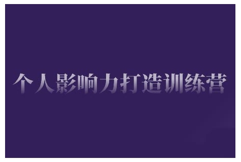 个人影响力打造训练营,掌握公域引流、私域运营、产品定位等核心技能,实现从0到1的个人IP蜕变插图 个人影响力打造训练营,掌握公域引流、私域运营、产品定位等核心技能,实现从0到1的个人IP蜕变