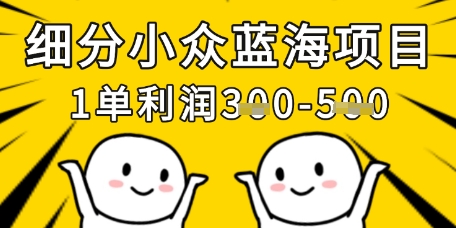 细分小众蓝海项目,一单利润3张,每月收入稳定过1w+插图 细分小众蓝海项目,一单利润3张,每月收入稳定过1w+