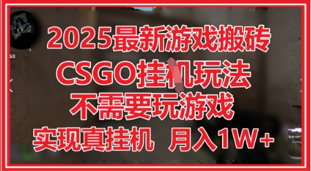 2025最新游戏搬砖,CSGO挂G,不需要玩游戏,实现真挂G,月入1W+【揭秘】插图 2025最新游戏搬砖,CSGO挂G,不需要玩游戏,实现真挂G,月入1W+【揭秘】
